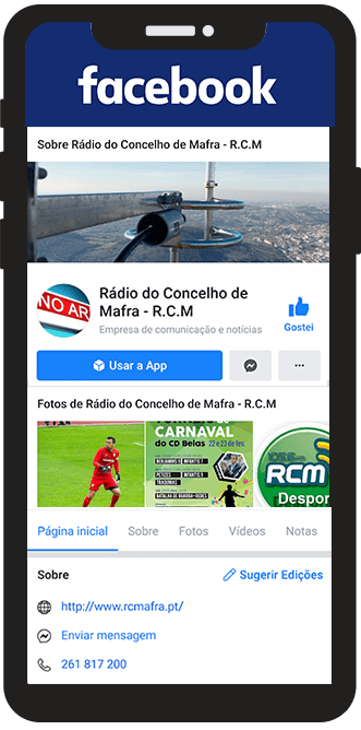 Facebook - Rádio do Concelho de Mafra